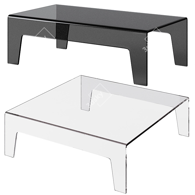 FROG Coffee Table: Sleek and Chic Design by SOVET 3D model image 1