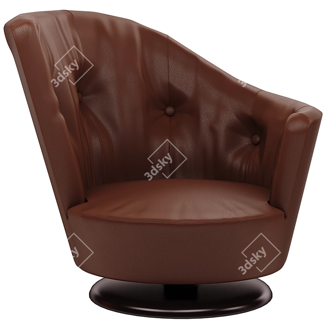 Italian Luxury: Giorgetti Arabella Armchair 3D model image 2