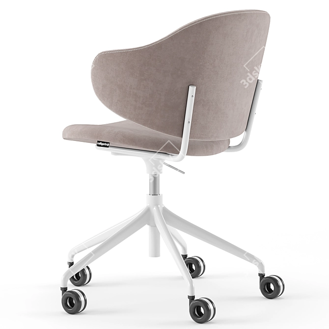 Holly Upholstered Home Office Chair 3D model image 4