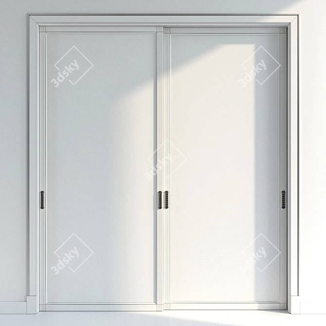 Dual Material Doors - Versatile Options 3D model image 3