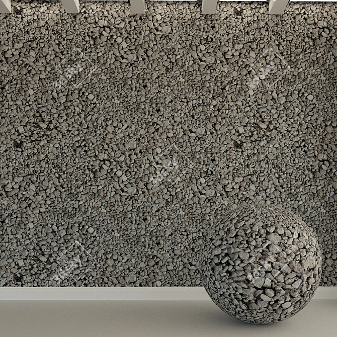 High-Res Stone Texture for 3D Walls 3D model image 1