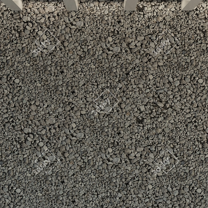 High-Res Stone Texture for 3D Walls 3D model image 3