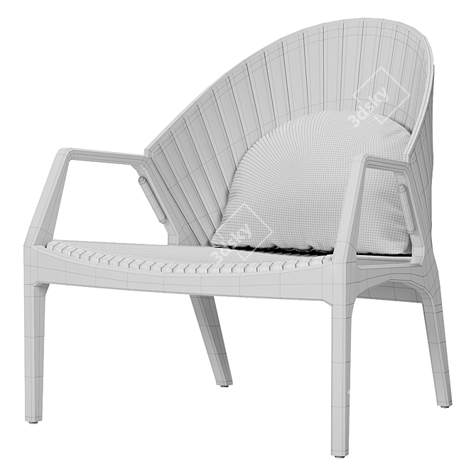 Estudiobola Luisa Lounge Chair 3D model image 6