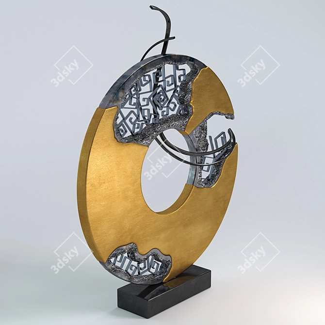 Contemporary Metal Interior Sculptures 3D model image 2