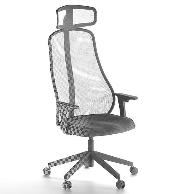 MATCHSPEL Gaming Computer Chair: Ultimate Comfort for Gamers! 3D model image 7