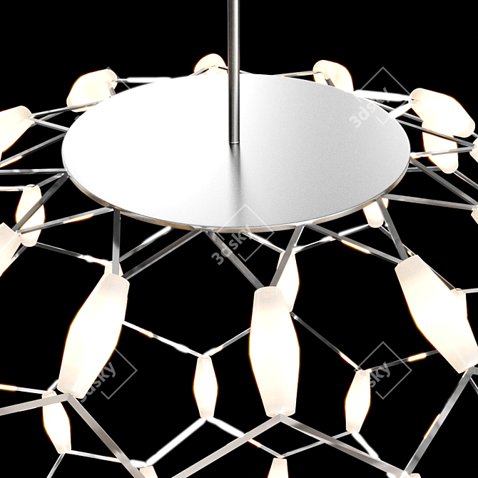 Elegant Marlin Chandelier: Illuminating Brilliance 3D model image 3