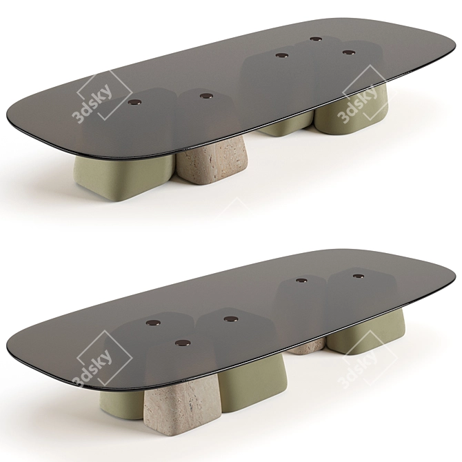 Fany Coffee Tables Set: Stylish and Functional 3D model image 5