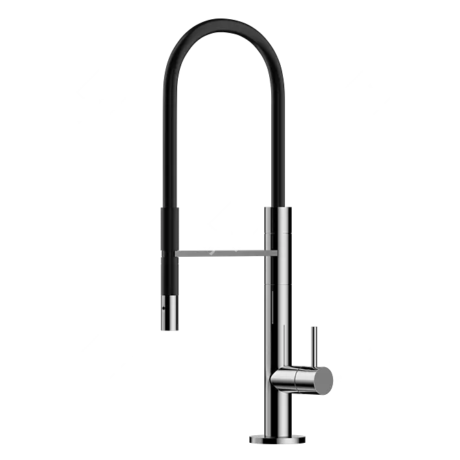 Brass.350 Quadro Kitchen Mixer 3D model image 1