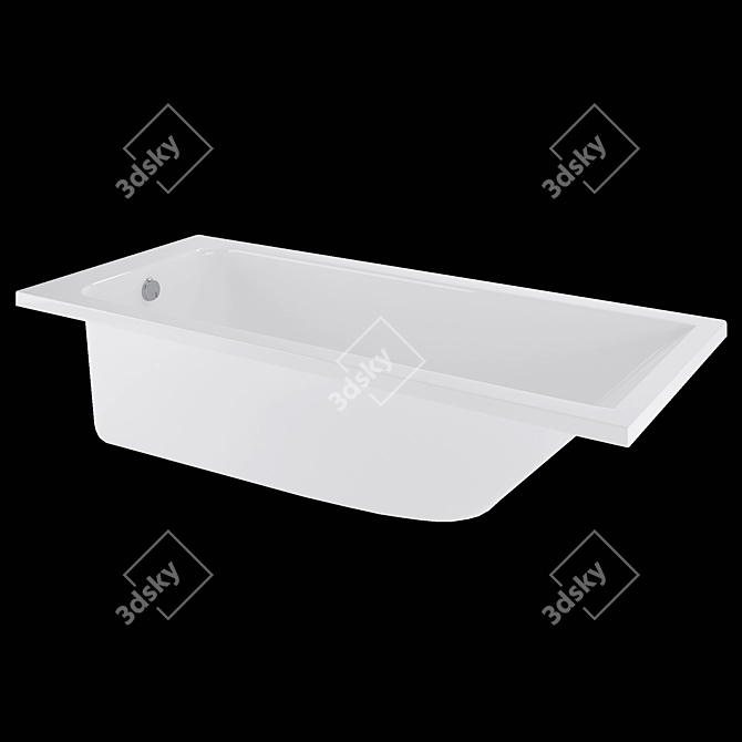 Luxurious TONI ARTI Pietra Bathtub 3D model image 2
