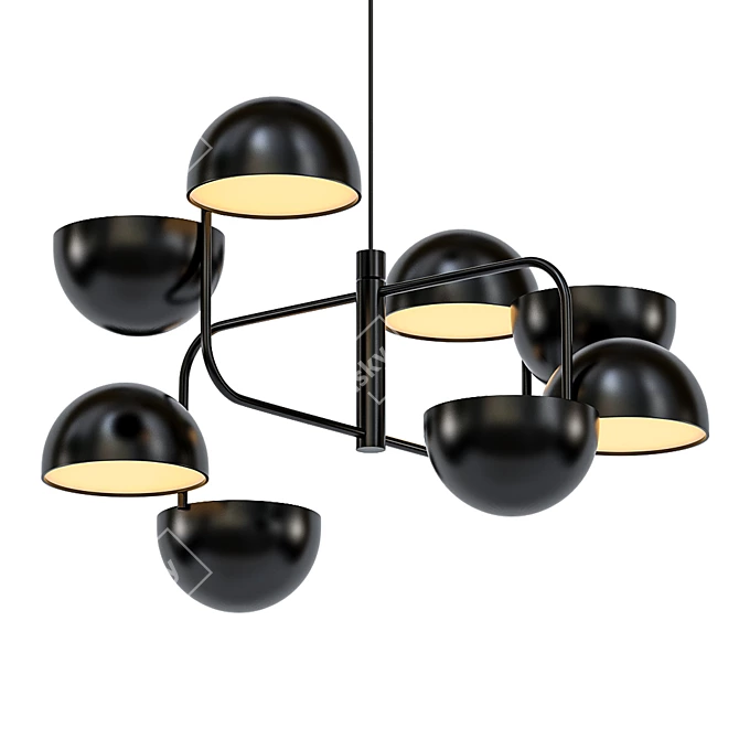 Elegant Abrianna Pendant 3D model image 1