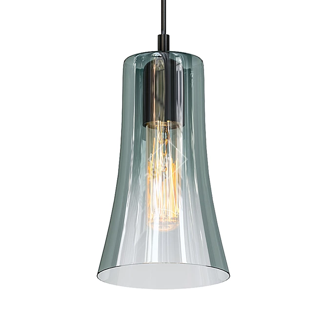 Elegant Illuminating Pendant: Silhouette 3D model image 1