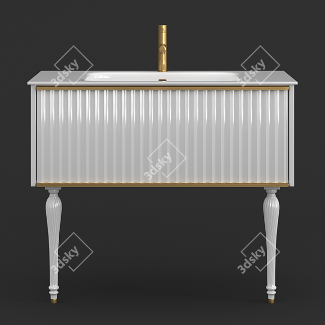 Elegant Armadi Art Vallessi Vanity 3D model image 2