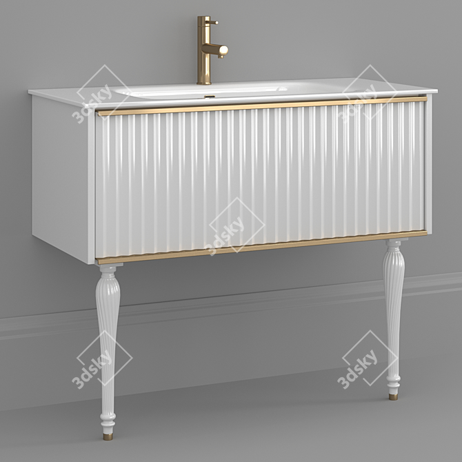 Elegant Armadi Art Vallessi Vanity 3D model image 4