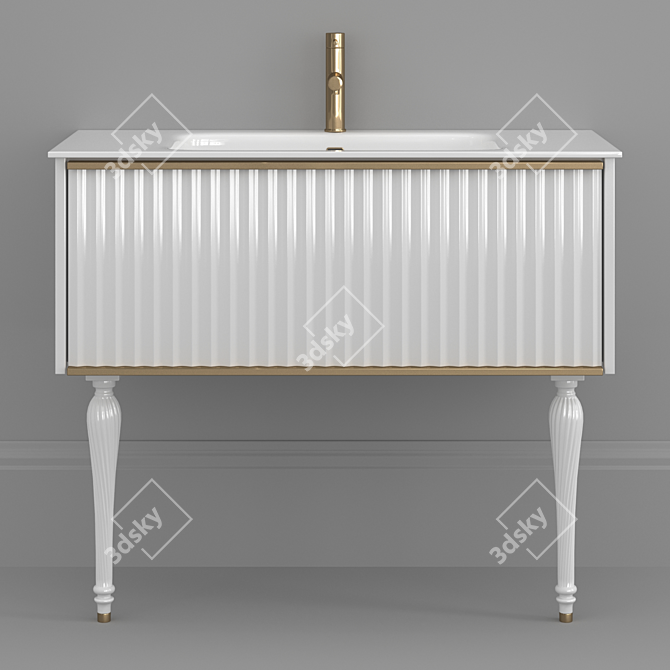 Elegant Armadi Art Vallessi Vanity 3D model image 6