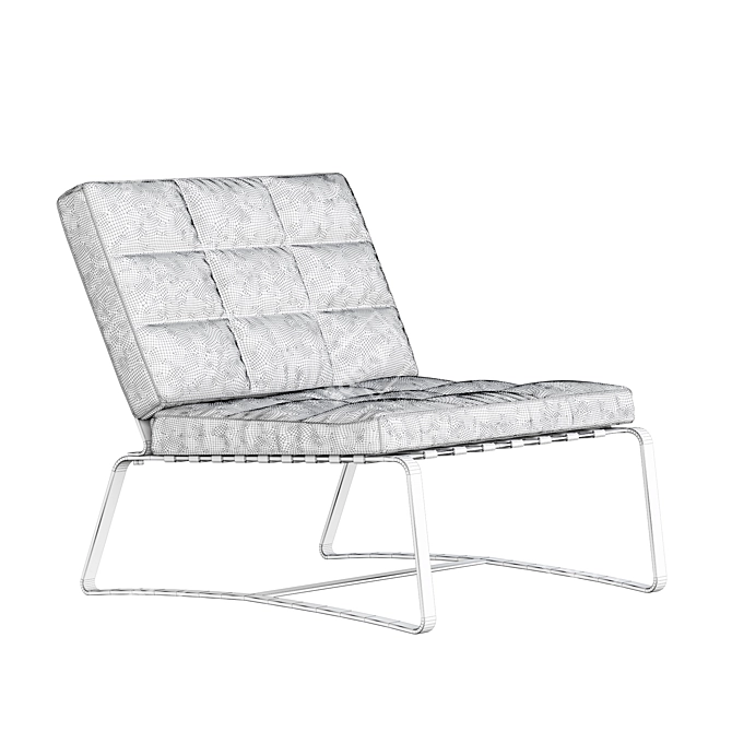 Minotti Delaunay Quilt: Luxe Elegance for your Home 3D model image 6