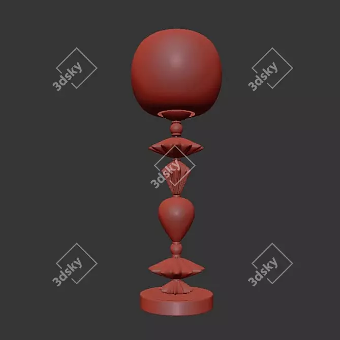 Realistic Hanging Bizet Sculpture 3D model image 2