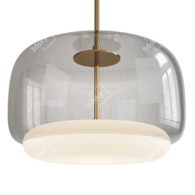 Contemporary Enkel LED Pendant Light 3D model image 2