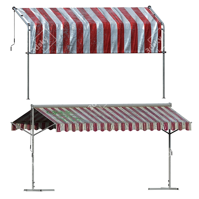 Versatile Awning Set Kit - Vol.09 3D model image 12