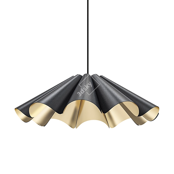 Elegant Delfina Pendant Light 3D model image 1