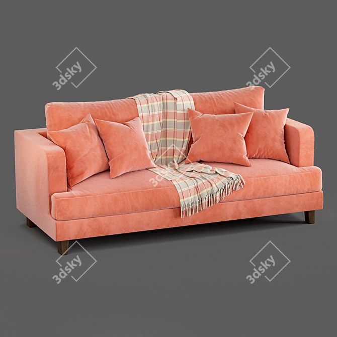 Marlon Modern Sofa: Stylish Elegance for Your Home 3D model image 4