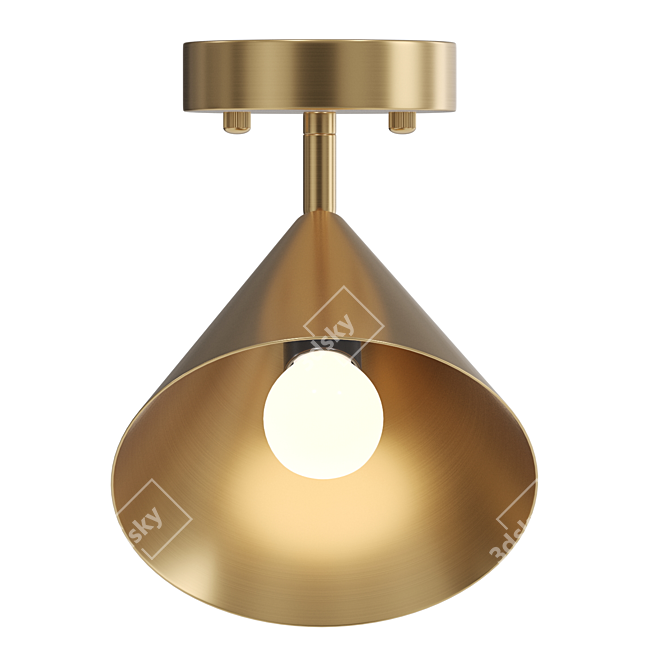 Lampatron RIGEL CH: Modern Cone-shaped Ceiling Lamp 3D model image 3