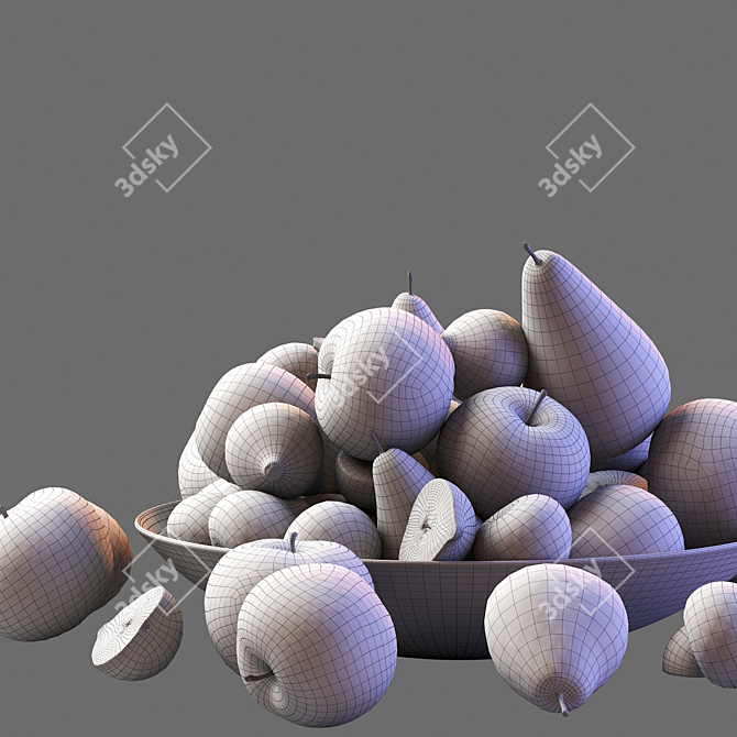 Premium Fruits Collection 3D model image 5