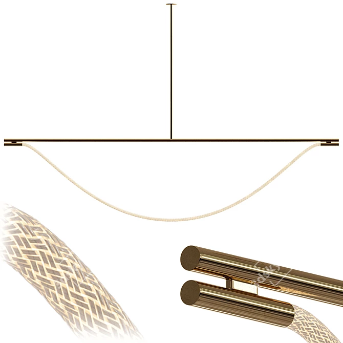 Sleek 8ft Artemis II Suspension 3D model image 1