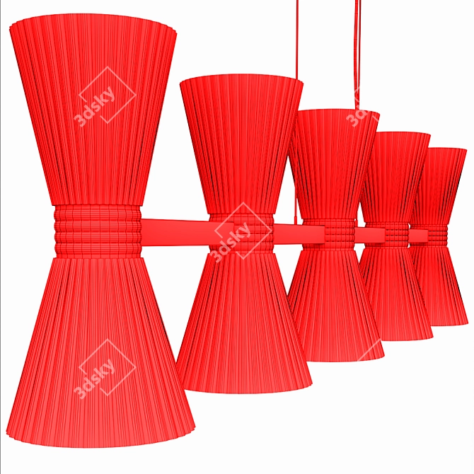 Elegant Elinor Chandeliers 3D model image 9