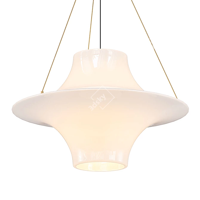 Mid-Century Skyflyer Hanging Lamp 3D model image 1