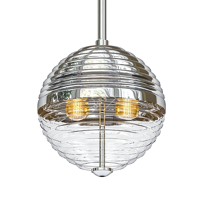 Hudson Valley Easton Pendant: Graceful Illumination 3D model image 1