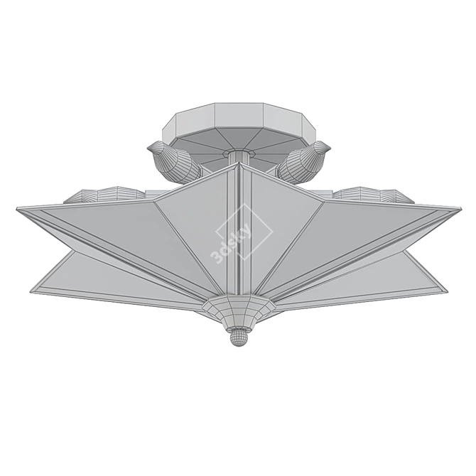 Starry Skies: SIRIUS Ceiling Light 3D model image 2