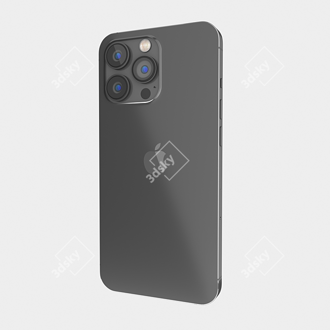 iPhone 13 Pro Max 3D Model - High Detail 3D model image 27