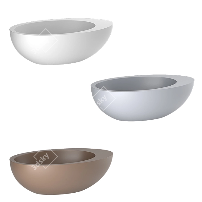 Luxury Italian Cielo Le Giare Bath 3D model image 2