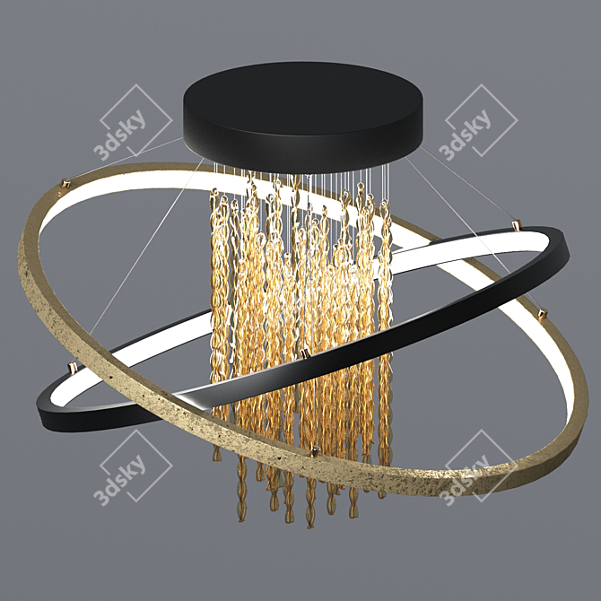 Elegant Pendant Lamp: Odeon Monica 3D model image 3