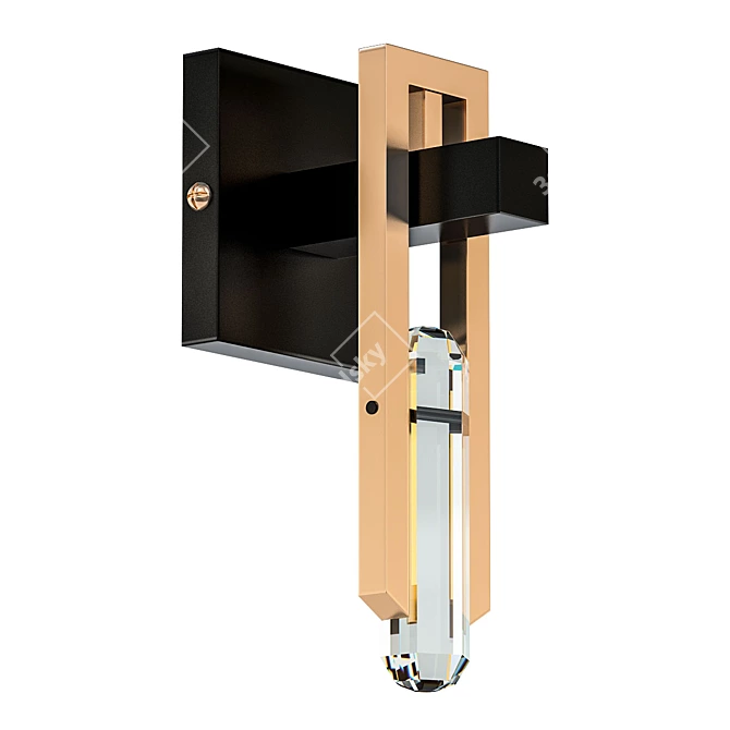 Elegant Dakota Wall Lamp 3D model image 1
