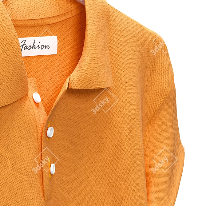 Classic Polo Shirts 3D model image 2