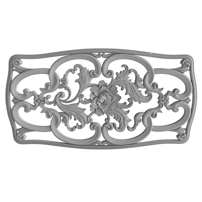 Title: Elegant Carved Decor Piece 3D model image 3