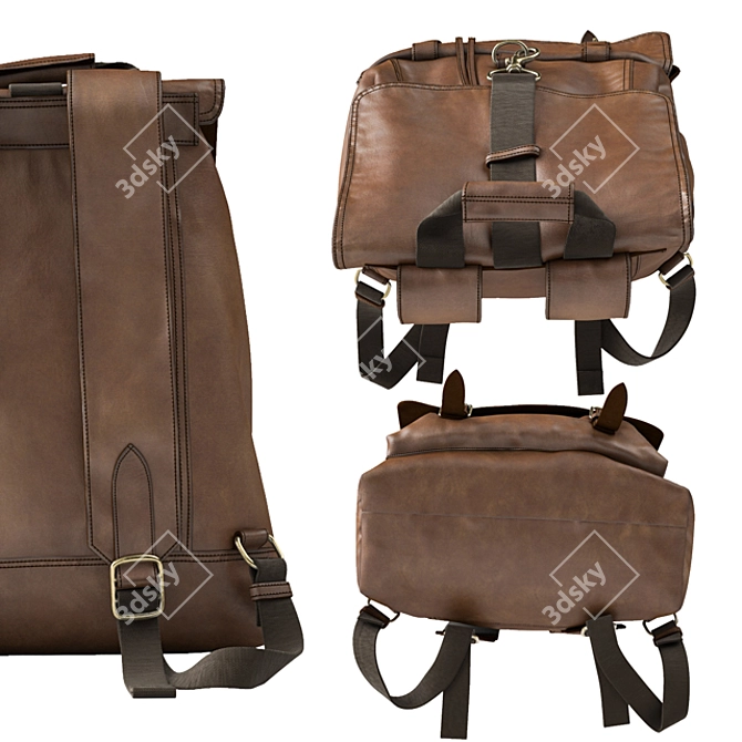 Versatile Travel Backpack 3D model image 3