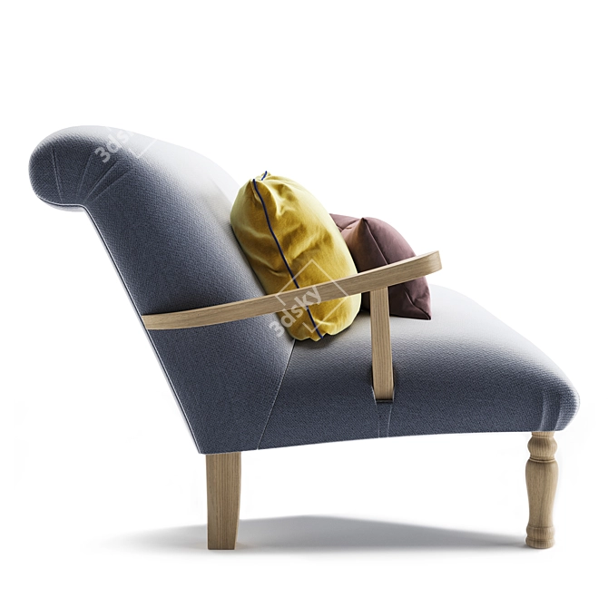 BrewSofa: BlueGray Polys and Verts 3D model image 3