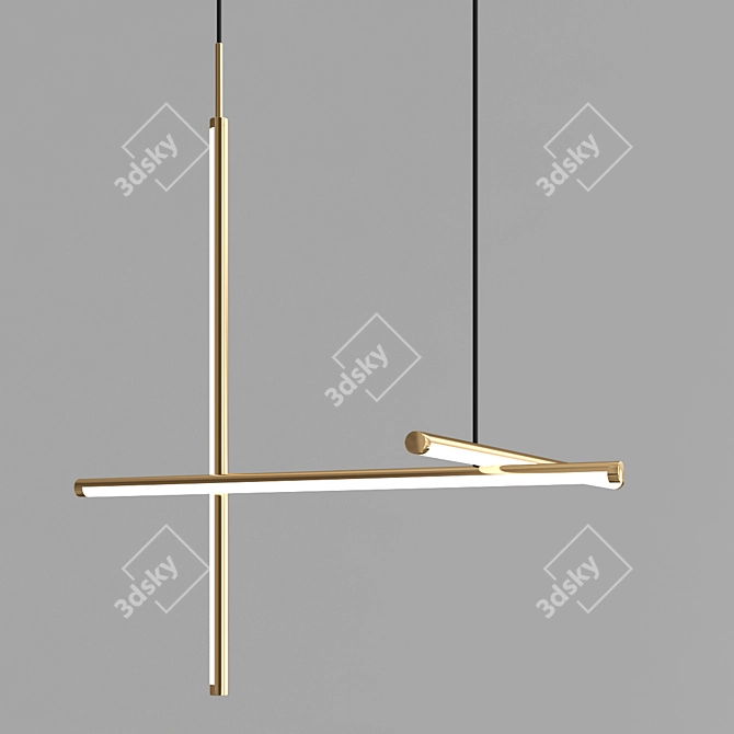 Modern LED Chandeliers: Coordinates Collection 3D model image 4