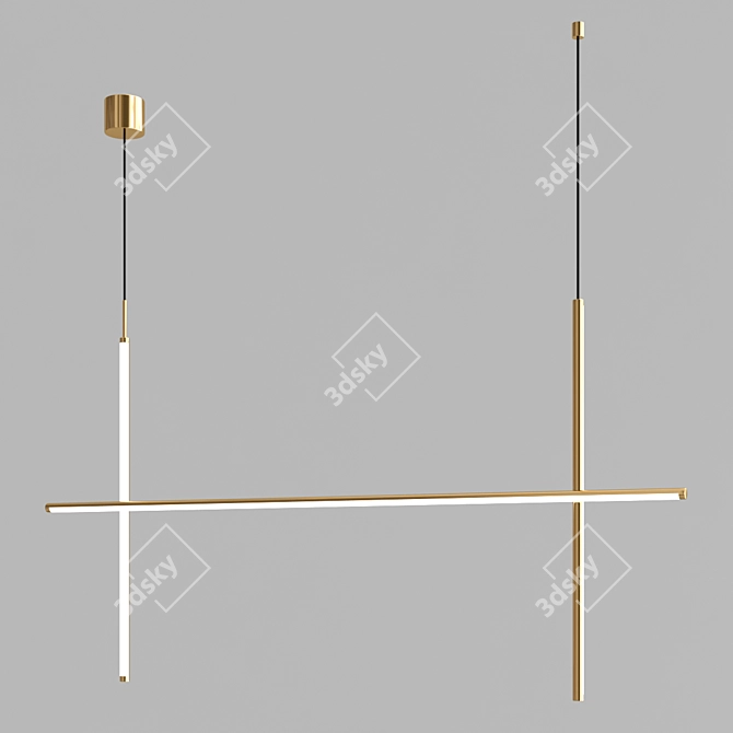 Modern LED Chandeliers: Coordinates Collection 3D model image 5