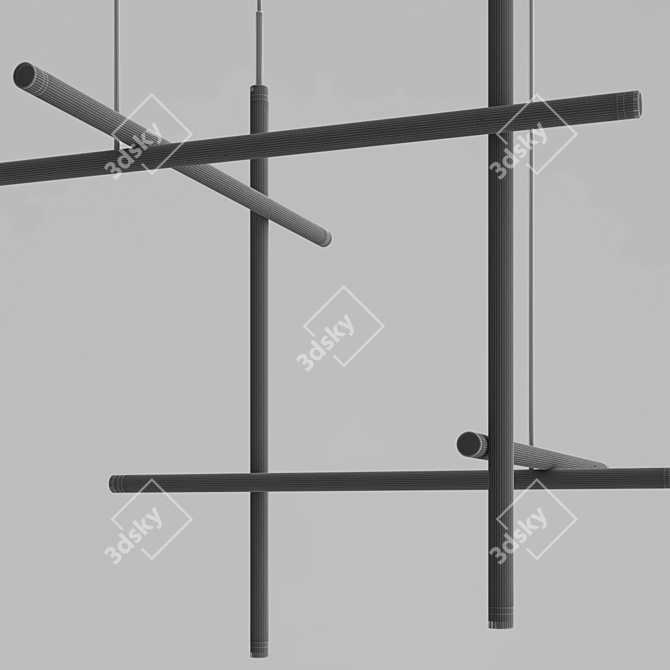 Modern LED Chandeliers: Coordinates Collection 3D model image 7