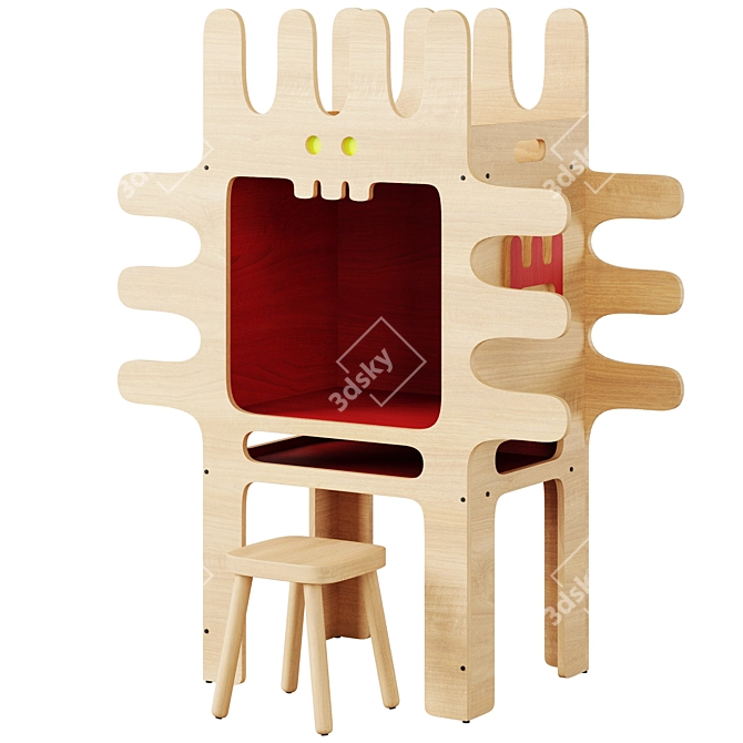 Minimalist Leo Desk by xo-inmyroom 3D model image 1