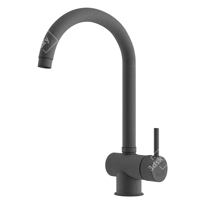Swivel Spout Quadro-Brass 6812 3D model image 3