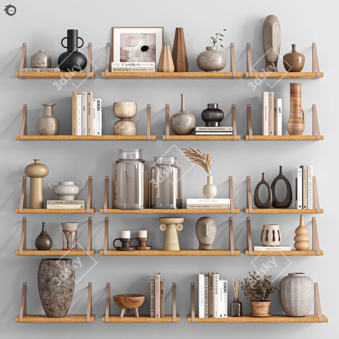 Elegant Decor Set 3D model image 1