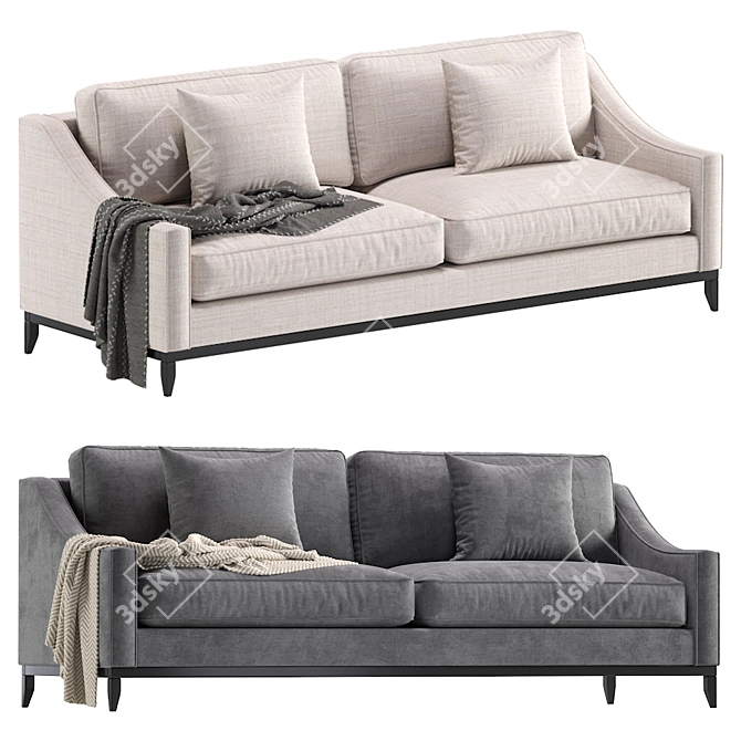 Luxury Italia Sofa: Corleone Collection 3D model image 1