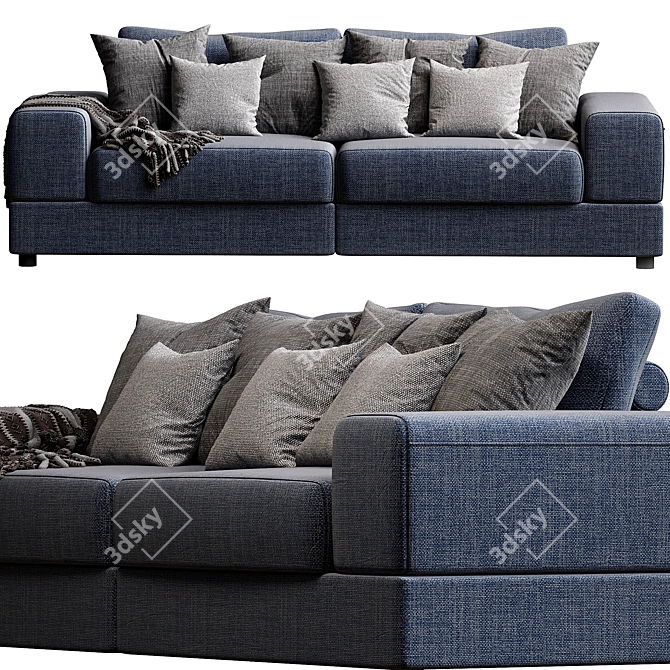 Ultimate Comfort Sofa Boss 3D model image 1