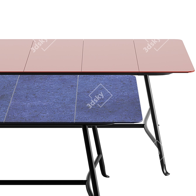 B&B Italia Borea Dining Set 3D model image 3