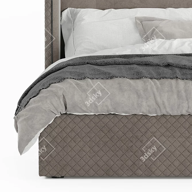 Modern and Comfortable Marcel Bed 3D model image 4