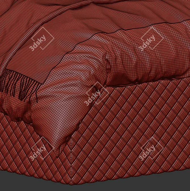 Modern and Comfortable Marcel Bed 3D model image 5